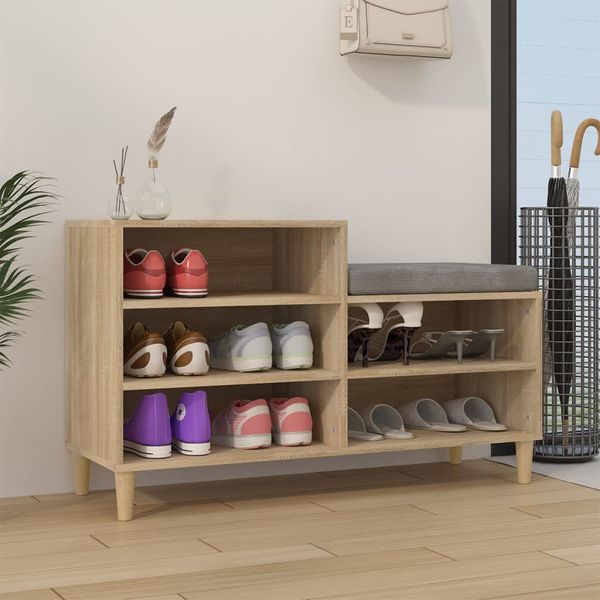 vidaXL Botník dub sonoma 102x36x60 cm spracované drevo