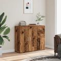 vidaXL Komoda, staré drevo 91x29,5x75 cm, kompozitné drevo