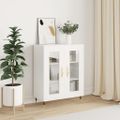 vidaXL Komoda biela 69,5x34x90 cm kompozitné drevo