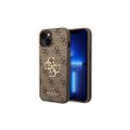 Puzdro Guess pre iPhone 14 6,1" GUHCP14S4GMGBR hnedé PU Koža 4G Big Metal Logo