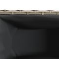 vidaXL Kvetináč s kolieskami 3 nádoby sivý 105x30x32 cm polyratan