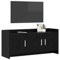 vidaXL TV skrinka 102 x 33 x 47 cm Čierny dub Kompozitné drevo