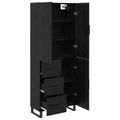vidaXL Highboard 2 ks Čierny dub 69,5 x 34 x 180 cm