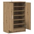 vidaXL Botník dub artisan 60x35x92 cm kompozitné drevo
