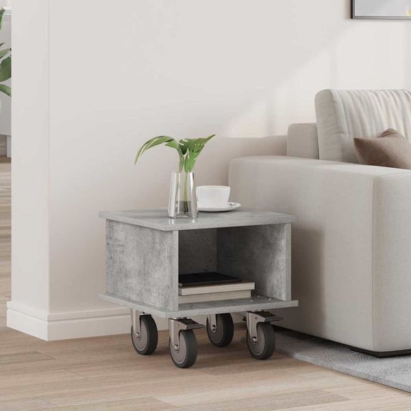 vidaXL TV stolík Betónová šedá 37 x 35 x 35 cm Kompozitné drevo
