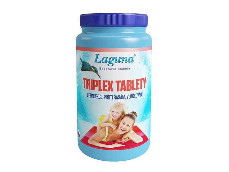 Multifunkčné tablety na chlórovú dezinfekciu bazénovej vody LAGUNA 3v1 Triplex 1 kg