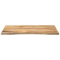 vidaXL Stolová doska so zakrivením 100x80x2,5 cm surový mangový masív