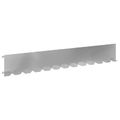vidaXL Obrubník trávnika 10 ks 102 x 15 x 4 cm Oceľ Strieborná