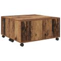 vidaXL Konferenčný stolík Staré drevo 75 x 75 x 38 cm Kompozitné drevo