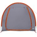 vidaXL Stan na uskladnenie bicyklov 210 x 156 x 180 cm Šedá a oranžová