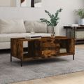 vidaXL Konferenčný stolík dymový dub 102x50x40 cm kompozitné drevo