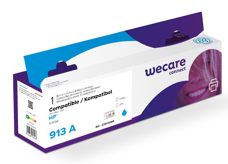 WECARE ARMOR ink kompatibilný s HP L0R95AE, čierna/black