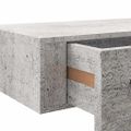 vidaXL Zásuvkové police nástenné 2 ks betónovo-sivé 40x23,5x10 cm MDF