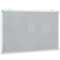 vidaXL Magnetická biela tabuľa 80x50x1,7 cm hliník