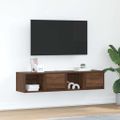 vidaXL TV stolíky 2 ks hnedý dub 60x31x25,5 cm spracované drevo