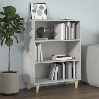vidaXL Komoda betónovo sivá 69,5x32,5x90 cm spracované drevo
