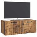 vidaXL Nástenná TV skrinka Nástenný Staré drevo 78,5 x 41 x 30 cm