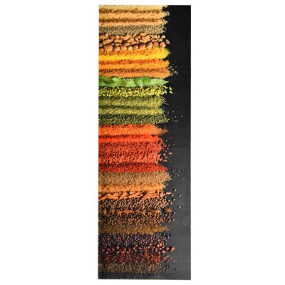 vidaXL Kuchynská rohožka prateľná 45x150 cm koreniny