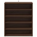 vidaXL Botník hnedý dub 60x35x70 cm spracované drevo