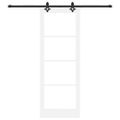 vidaXL Posuvné dvere ORKDAL 78 x 211 cm Biela a čierna