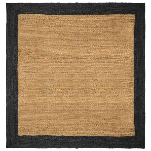 vidaXL Kusové koberce Tmavosivá 200 x 200 cm Juta