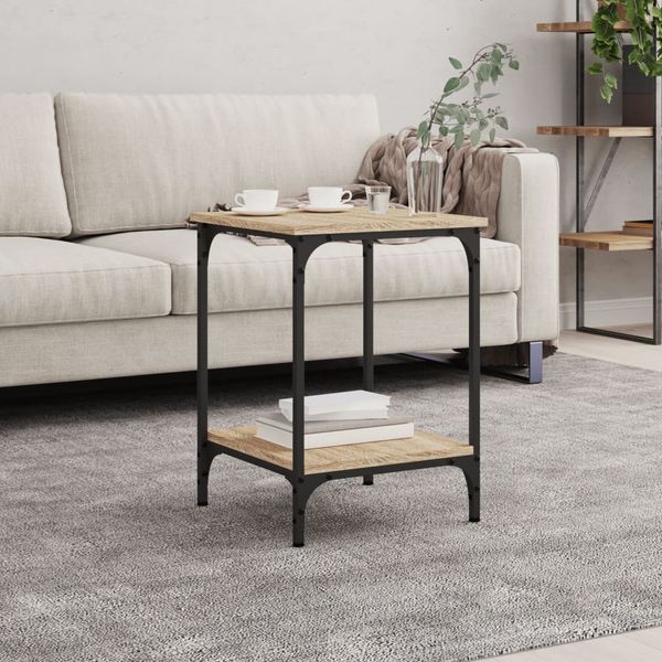 vidaXL Konferenčný stolík dub sonoma 40x40x55 cm kompozitné drevo