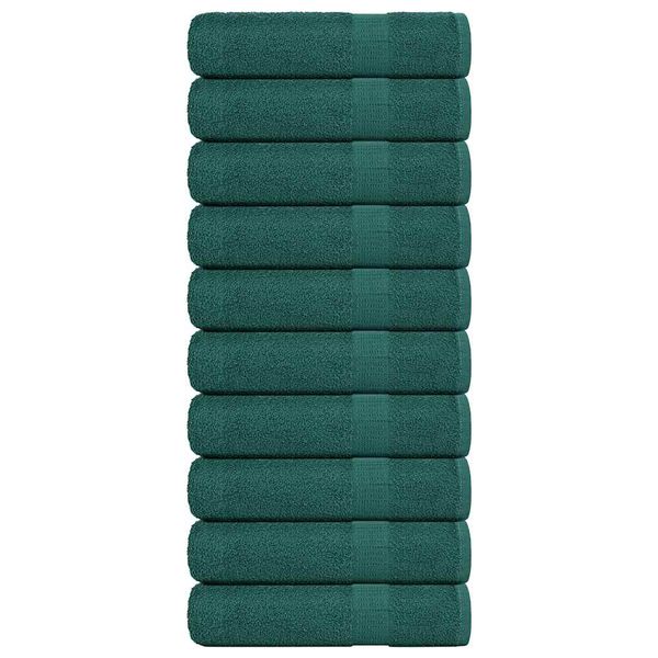 vidaXL Utierky na ruky FROGN 10 ks zelené 50x100 cm 360 g/m²