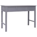 vidaXL Písací stôl sivý 110x45x76 cm drevený