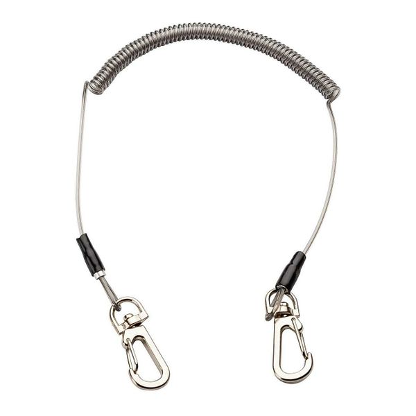 Herbertz 912700 Špirálový kábel s dvojitými karabínami 40cm