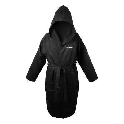 Rýchloschnúci župan Quick-Dry Black - GymBeam, veľkosť S