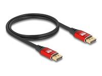 DisplayPort kábel 8K 60 Hz 1 m červený metal