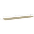 vidaXL Prídavné police 4 ks, dub sonoma 60x10x1,5 cm, drevotrieska
