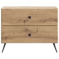 vidaXL Nočný stolík Dub artisan 62 x 34,5 x 47,5 cm Kompozitné drevo
