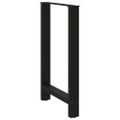 vidaXL Nohy barového stola, čierne, 2 ks, 60 x (90-91) cm, oceľové