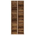 vidaXL CD Skrinka 2 ks Staré drevo 33 x 23,5 x 175 cm Kompozitné drevo