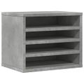 vidaXL Organizér na stôl betónovosivý 36x26x29,5 cm kompozitné drevo