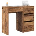 vidaXL Stôl Staré drevo Kompozitné drevo 90 x 37,5 x 75 cm