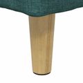 vidaXL Ottoman s Úložným Priestorom Tmavozelená 60 x 60 x 45 cm látka