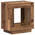 vidaXL Bočný stôl Staré drevo 60 x 40 x 65 cm Kompozitné drevo