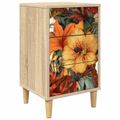 vidaXL Nočný stolík GENNEP Dub sonoma 36 x 33 x 60 cm Kompozitné drevo