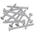 vidaXL Nábytkové skrutky 12 ks Strieborná M6 x 85 mm Oceľ