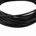 vidaXL Kožená šnúrka 1 Čierna Ø3 mm x 5 m Koža