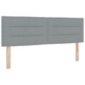 vidaXL Posteľ boxspring s matracom Svetlosivá 160 x 200 cm Látka