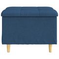 vidaXL Ottoman s Úložným Priestorom Modrá 60 x 60 x 45 cm látka