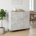 vidaXL Servírovacia skriňa Betónovo sivá 89 x 34,5 x 82 cm