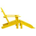 vidaXL Záhradná stolička Adirondack s otomanom jedľový masív žltá