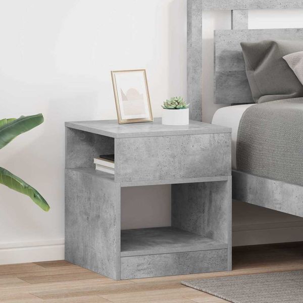 vidaXL Koncový stôl 2 pcs Betónová šedá 40,5 x 40 x 45 cm