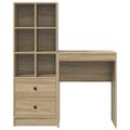 vidaXL Stôl Sonoma dub 105,5 x 34 x 127 cm 2 ks