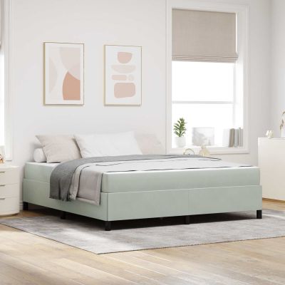 vidaXL Rám postele Svetlosivá 180 x 200 cm látka