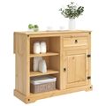 vidaXL Kuchynský ostrovný set 2 ks Medový vosk 112 x 70 x 91,5 cm